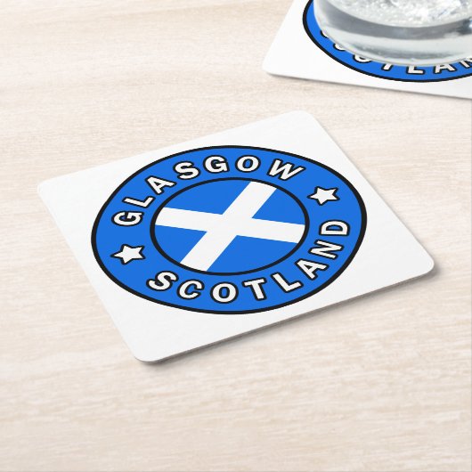 Glasgow Scotland Rechteckiger Pappuntersetzer (angewinkelt)