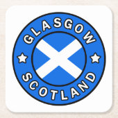 Glasgow Scotland Rechteckiger Pappuntersetzer (Vorderseite)