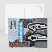 Glasgow Scotland regnerische Postkarte (Vorne/Hinten)