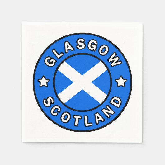 Glasgow Scotland Serviette (Vorderseite)