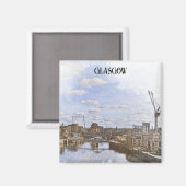 Glasgow Scotland UK Cityscape View Magnet (Vorderseite/Rückseite)