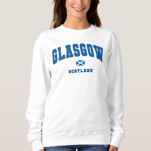 Glasgow Scotland UK Vintag Uni Style Sweatshirt (Vorderseite)