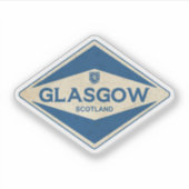 Glasgow Scotland Vintag Aufkleber (Vorderseite)