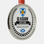 Glasgow Silbernes Ornament (Rechts)