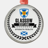 Glasgow Silbernes Ornament (Vorne)