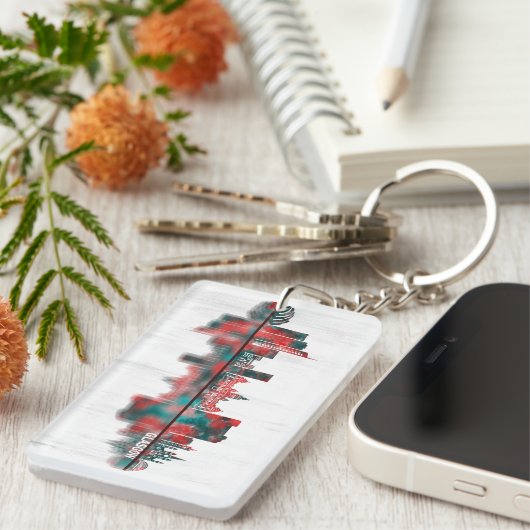 Glasgow Skyline Schlüsselanhänger (Vorderseite rechts)