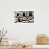 Glasgow Street Szene Poster (Küche)