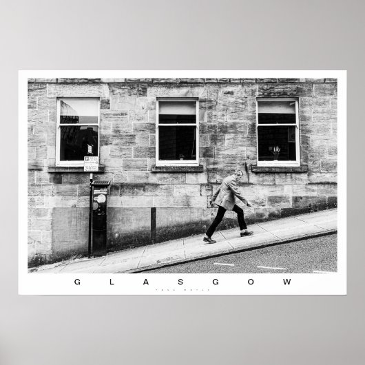 Glasgow Street Szene Poster (Vorne)