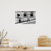 Glasgow Street Szene Poster (Küche)