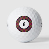 Glasgow Tartan Clan Kariert Golf Balls Golfball (Vorderseite)