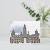 Glasgow Town Hall Postkarte (Stehend Vorderseite)
