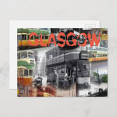 Glasgow Trams Postkarte (Vorne/Hinten)