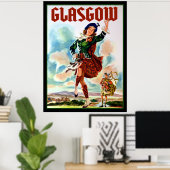 Glasgow Travel Poster (Heimbüro)