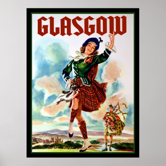 Glasgow Travel Poster (Vorne)