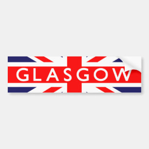 Glasgow UK Flag Autoaufkleber