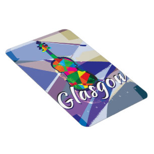 Glasgow Vintage-Reiseposter Magnet