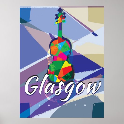 Glasgow Vintage Travel Poster (Vorne)