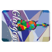 Glasgow Vintage Travel Poster Magnet (Horizontal)