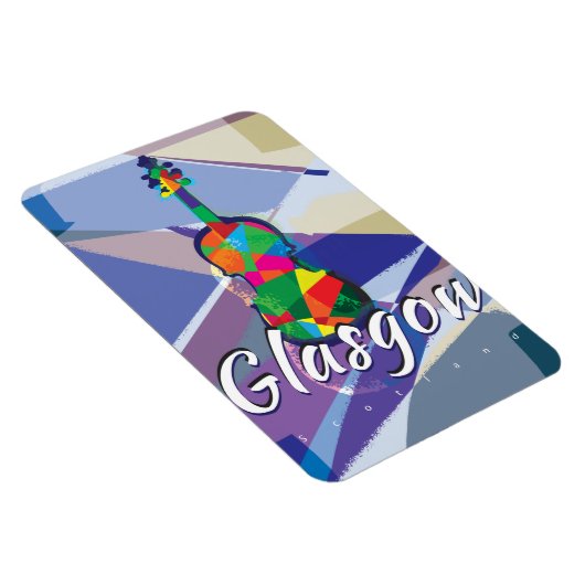 Glasgow Vintage Travel Poster Magnet (Rechte Seite)