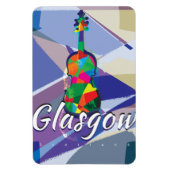 Glasgow Vintage Travel Poster Magnet (Vertikal)