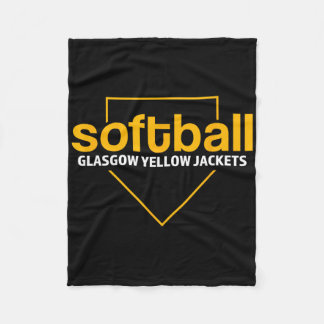 Glasgow Yellow Jackets Softball Home Plate Fleecedecke