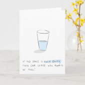 Glashalbe vollständige Grußkarte Karte (Gelbe Blume)