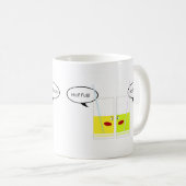 Glashalbvolles gegen Glashalbleeres Kaffeetasse (VorderseiteRechts)