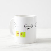 Glashalbvolles gegen Glashalbleeres Kaffeetasse (Vorderseite Links)