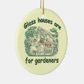 Glashäuser sind für Gärtner Keramikornament (Rechts)