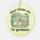 Glashäuser sind für Gärtner Keramikornament (Links)