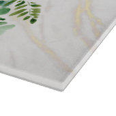 Glasherausforderung Tafel Green Leaf Schneidebrett (Ecke)