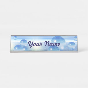 Glasherden Schreibtischnamensplakette