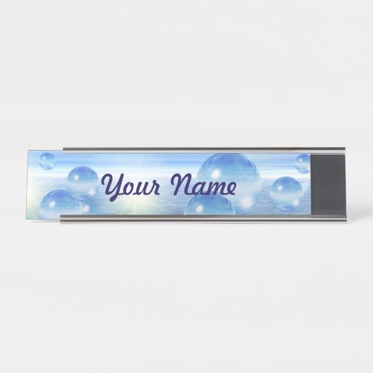 Glasherden Schreibtischnamensplakette (Vorderseite )