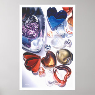 Glasherz-LiebeWatercolor Poster