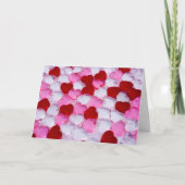 Glasherzen II Feiertagskarte (Vorderseite)