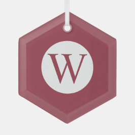 Glashexagon-Ornament mit Personalisierter Monogram Ornament Aus Glas