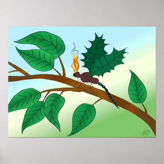 Glashinsekten aussehen - Snapdragon-Fly Poster (Vorne)