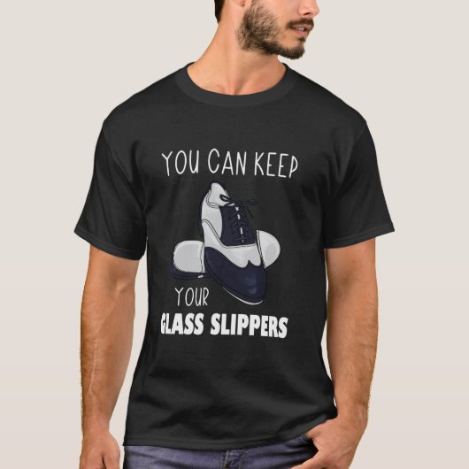 Glashochhacken Tapping Rhythmische Fußstampfen Tap T-Shirt (Vorderseite)