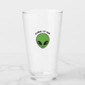 Glashuster- Alien haut auf Glas (Vorderseite)