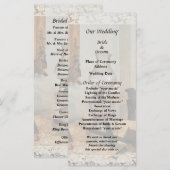 Glashütte und Stereoptiker Hochzeitsprogramm Programm (Vorne/Hinten)