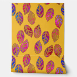 Glasierte Blätter im Sommer Tapete