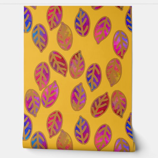 Glasierte Blätter im Sommer Tapete (Abrollen)