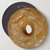 Glasierte Donut-Donut-Taste. Button (Vorne & Hinten)