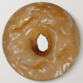 Glasierte Donut-Donut-Taste. Button (Vorderseite)