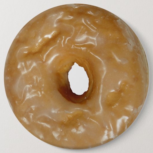 Glasierte Donut-Donut-Taste. Button (Vorderseite)