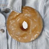 Glasierte Donut-Donut-Taste. Button (Beispiel)