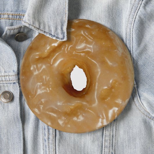 Glasierte Donut-Donut-Taste. Button (Beispiel)