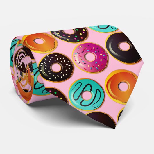 Glasierte Donut-Muster Krawatte (Gerollt)