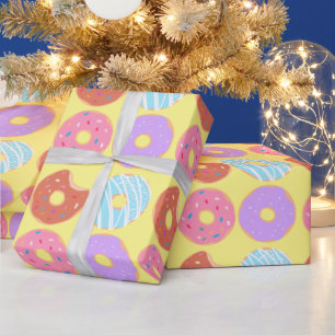 Glasierte Donuts Ästhetik Geburtstagsfeier Essen T Geschenkpapier