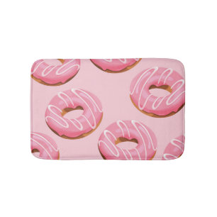 Glasierte Donuts Nahtloser Hintergrund Badematte